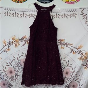 Burgundy Formal Dress (Short)